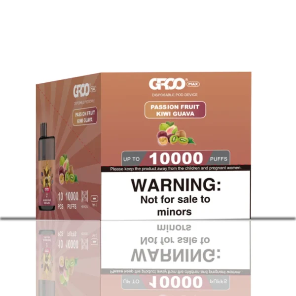 GROO MAX–PASSION FRUIT KIWI GUAVA–10 PACK BULK
