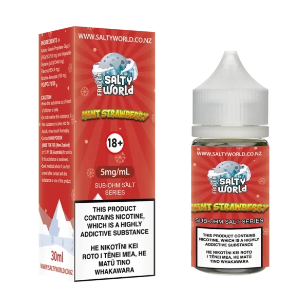 Mint Strawberry Sub-Ohm Nicotine Salt E-liquid - Image 2