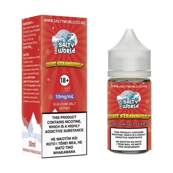 Mint Strawberry Sub-Ohm Nicotine Salt E-liquid