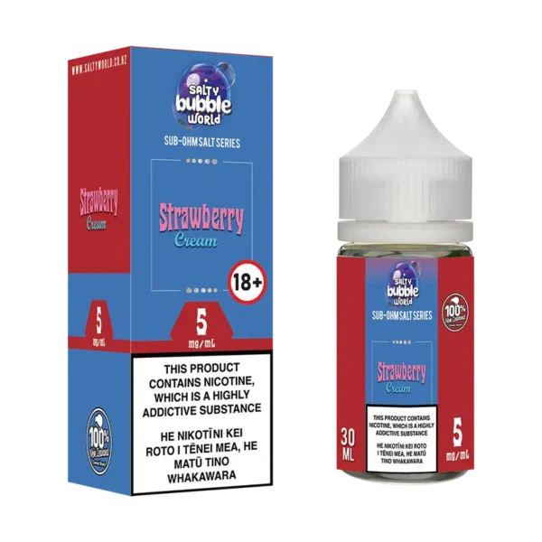 Strawberry Cream Sub-Ohm Nicotine Salt E-liquid - Image 2