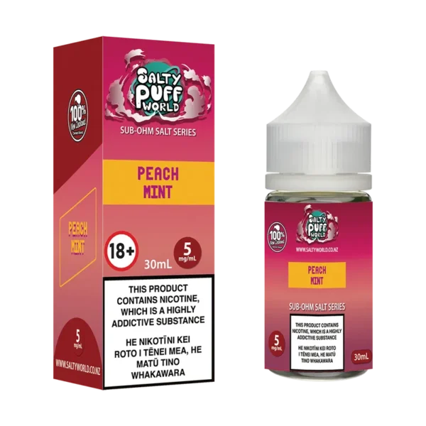 Peach Mint Sub-Ohm Nicotine Salt E-liquid - Image 2