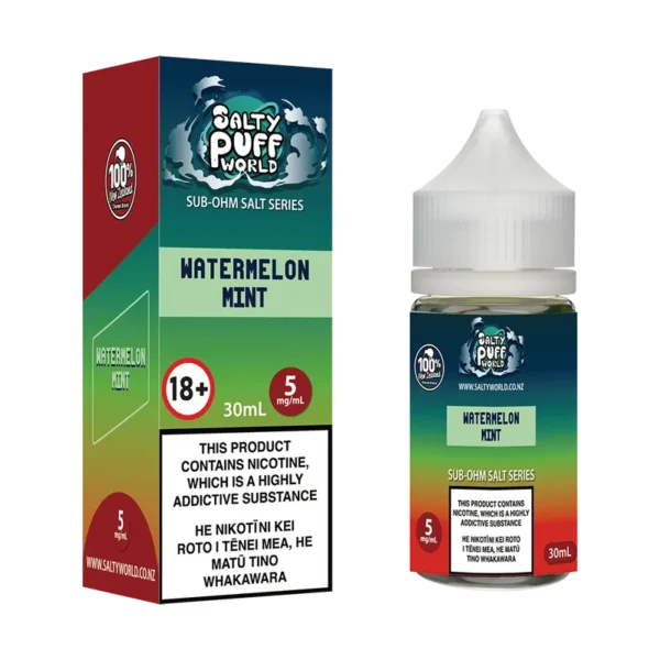 Watermelon Mint Sub-Ohm Nicotine Salt E-liquid - Image 2