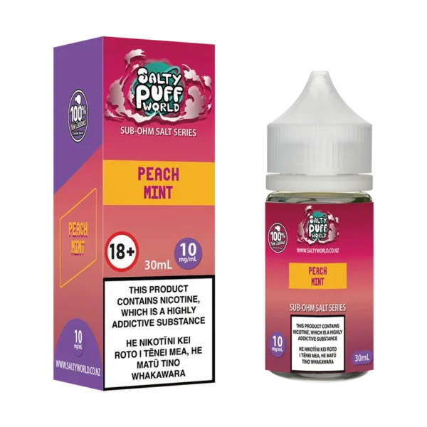 Peach Mint Sub-Ohm Nicotine Salt E-liquid