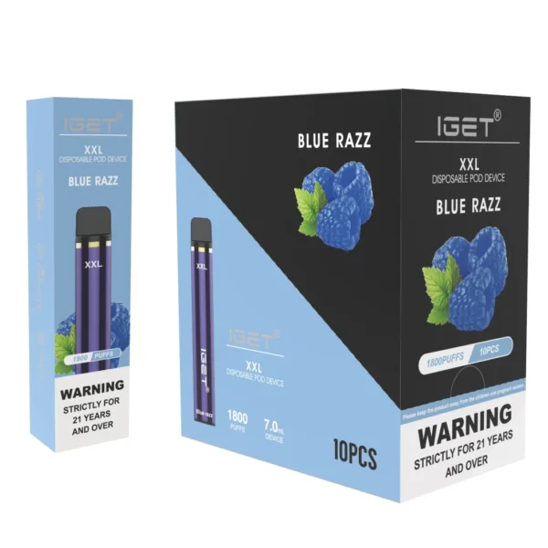 IGET XXL 1800 Puffs Disposable 10 x IGET XXL - Image 2